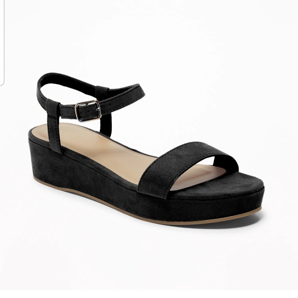 Blk Platform Sandals FIRM PRICE